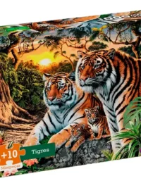 Mini Quebra-Cabeça Grow 500 peças Tigres