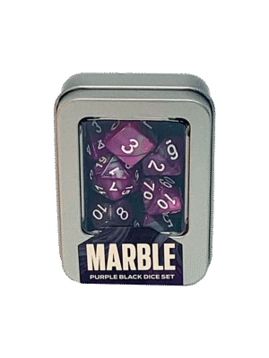 Kit de Dados: Marble - Purple Black