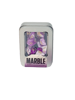Kit de Dados: Marble - Purple White
