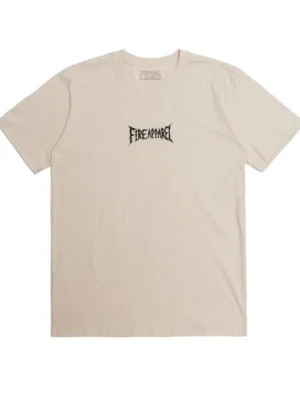 Fire Apparel Camiseta Básica Gothic Letter Bege