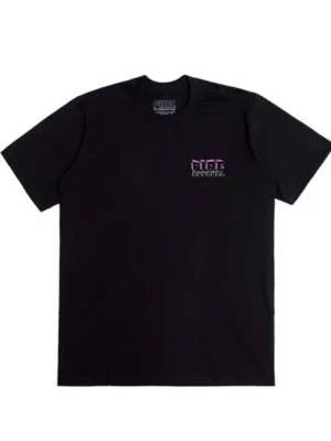 Fire Apparel Camiseta Básica Cube Colorful Preta