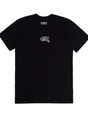 Fire Apparel Camiseta Básica Diagram...Stop Preta