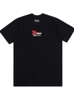 Fire Apparel Camiseta Básica "F" Monogram Preta