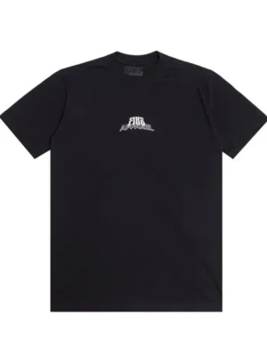 Fire Apparel Camiseta Básica Purple Lightning Preta