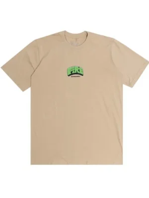 Fire Apparel Camiseta Básica Square Bloc Green Bege