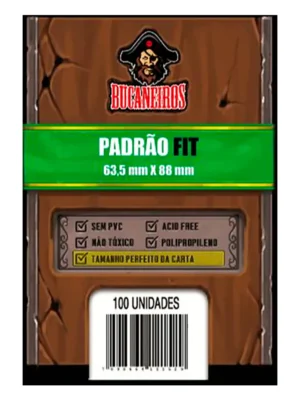 Sleeve Bucaneiros Padrão Fit (Shield Perfect Size) para Magic e Pokémon