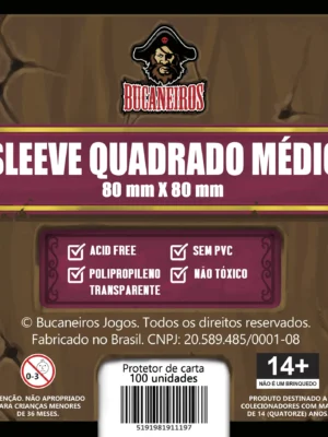 Sleeve Bucaneiros Quadrado Médio (80 x 80)