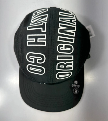 boné anth co, aba reta, streetwear, skate, five panel, poliéster, impermeável, microfibra