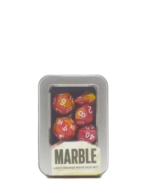 Kit de Dados: Marble - Light Orange Wave