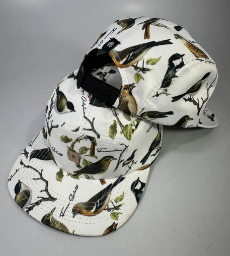 boné anth co, aba reta, streetwear, skate, five panel, poliéster, impermeável, microfibra, passarinhos,