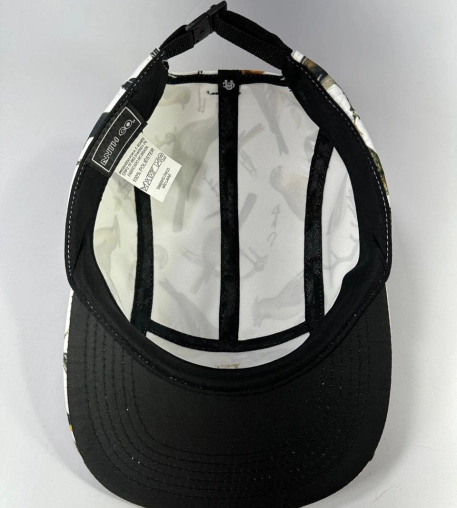 boné anth co, aba reta, streetwear, skate, five panel, poliéster, impermeável, microfibra, passarinhos