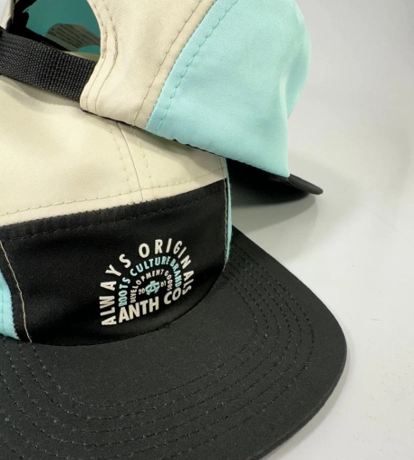 boné anth co, aba reta, streetwear, skate, five panel, poliéster, impermeável, microfibra