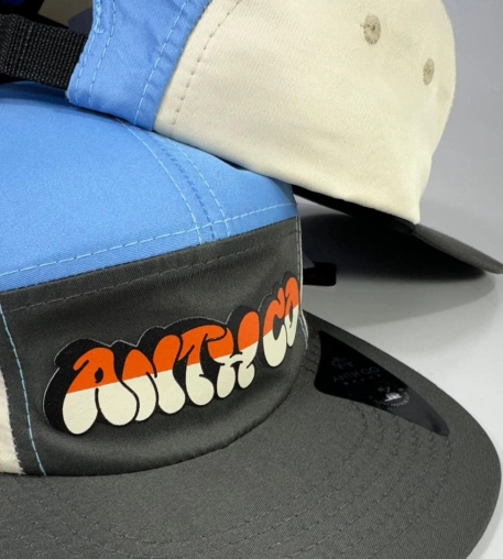 boné anth co, aba reta, streetwear, skate, five panel, poliéster, impermeável, microfibra
