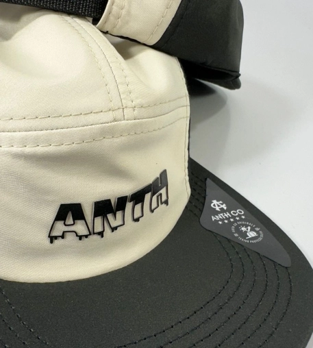 boné anth co, aba reta, streetwear, skate, five panel, poliéster, impermeável, microfibra