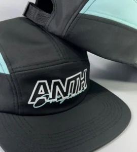 boné anth co, aba reta, streetwear, skate, five panel, poliéster, impermeável, microfibra