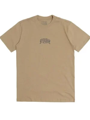 Camiseta Premium Streetwear College Bege da Fire Apparel – vista frontal