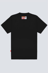 Camiseta Chronic basica 4393 preto, costas estampa silk urbana - Streetwear