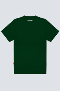 Camiseta Chronic basica 4420 verde, costas estampa silk urbana - Streetwear