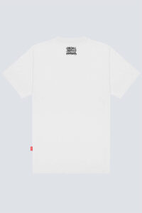 Camiseta Chronic basica 4504 branco, costas estampa silk urbana - Streetwear