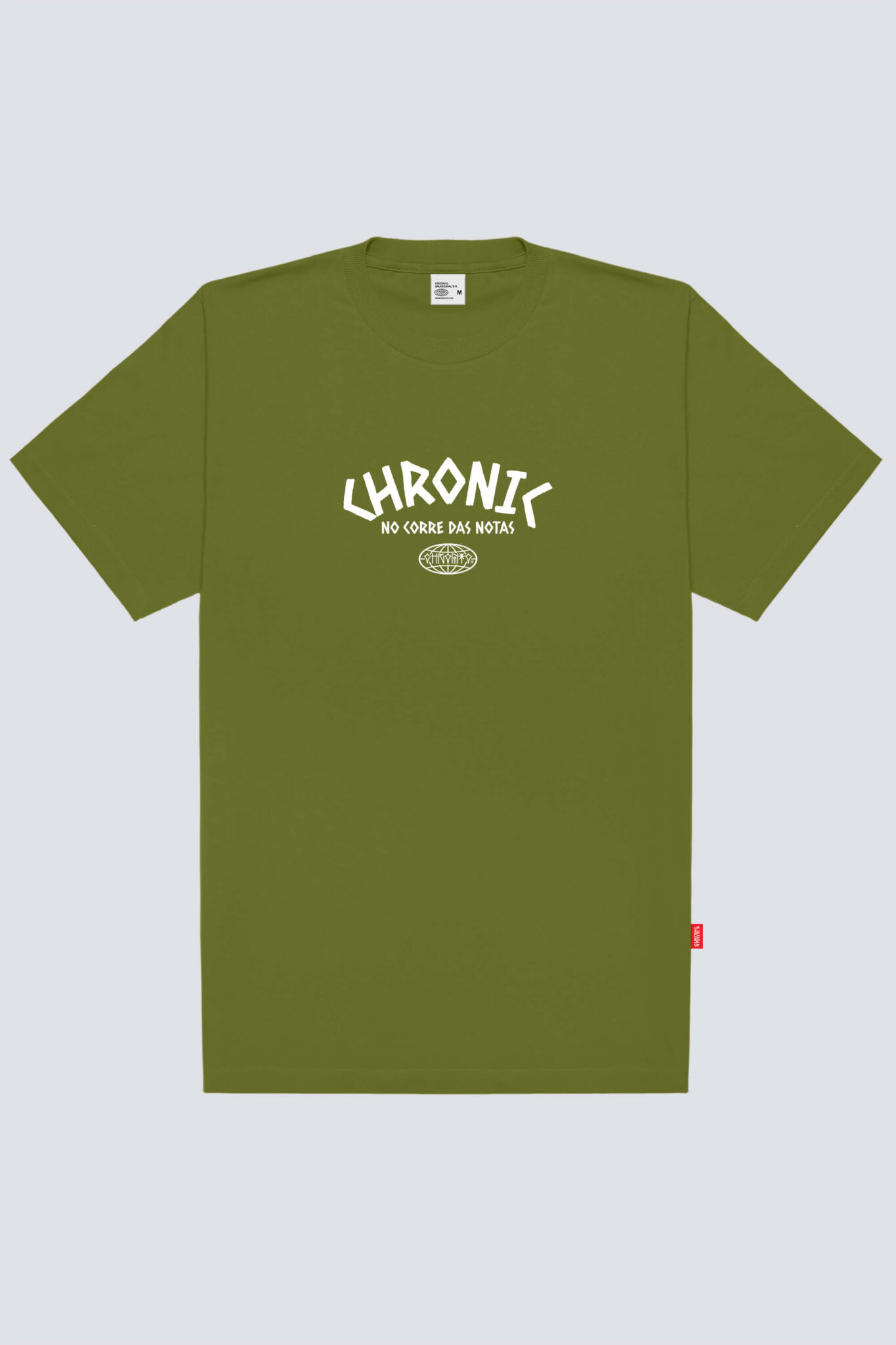 Camiseta Chronic linha big 4373 verde, frente estampa silk urbana - Streetwear