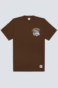 Camiseta Chronic oversized 4288 marrom, frente estampa silk urbana - Streetwear