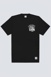 Camiseta Chronic oversized 4288 preta, frente estampa silk urbana - Streetwear