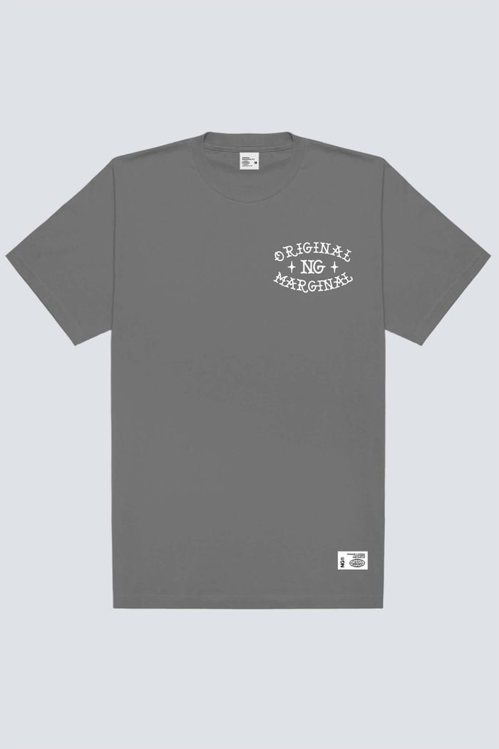 Camiseta Chronic oversized 4293 chumbo classic, frente estampa silk urbana - Streetwear