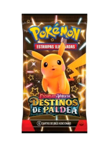 Booster Avulso de Pokémon TCG Destinos de Paldea – embalagem fechada sobre fundo claro